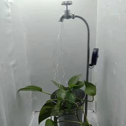 image-Solar Powered Watering Can Style Fairy LED Strands Light Water Faucet Planter Lamp Outdoor Lawn Garden Art Decoration