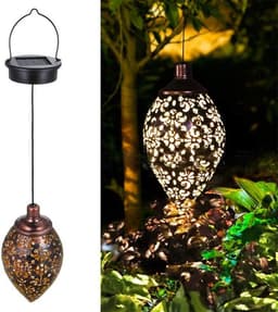 image-Garden Decoration Solar Wrought Iron Ground Ball Lamp