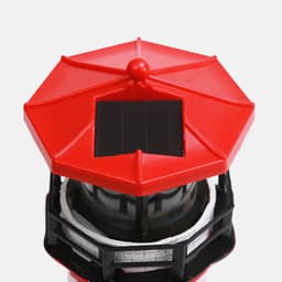 image-Lighthouse Shape Solar LED Light Garden Fence Yard Outdoor Decoration