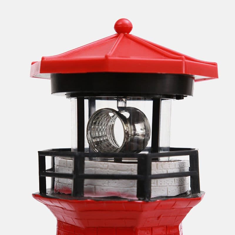 image-Lighthouse Shape Solar LED Light Garden Fence Yard Outdoor Decoration