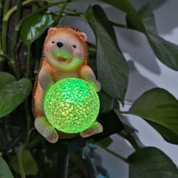image-Outdoor Courtyard Solar Hedgehog Lawn Lamp