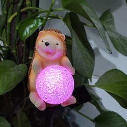 image-Outdoor Courtyard Solar Hedgehog Lawn Lamp