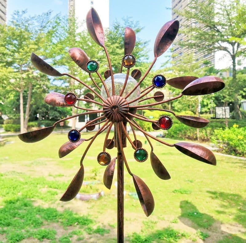 image-Amazon Hot Selling Garden Plug-In With Solar Glass Ball