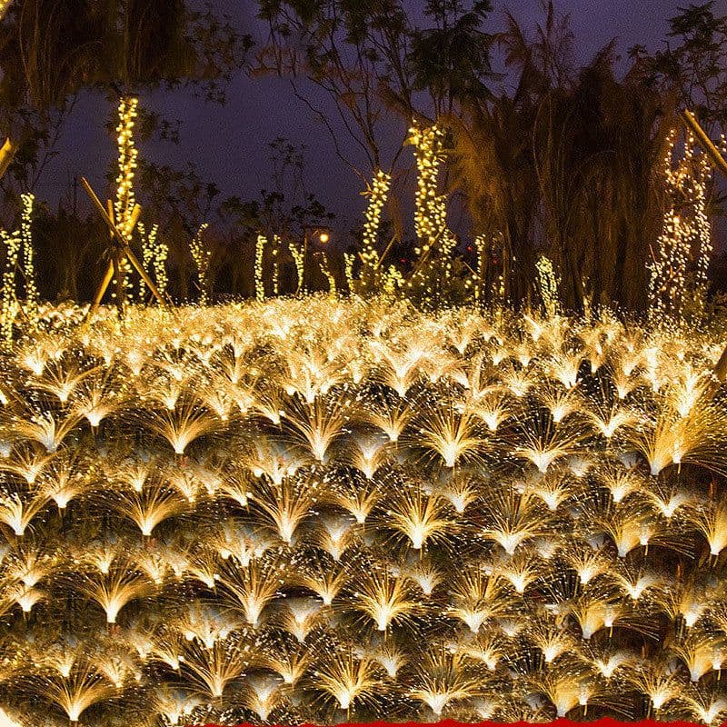 image-Solar Fiber Optic Reed Light Outdoor Rainproof Lawn Decorative Light