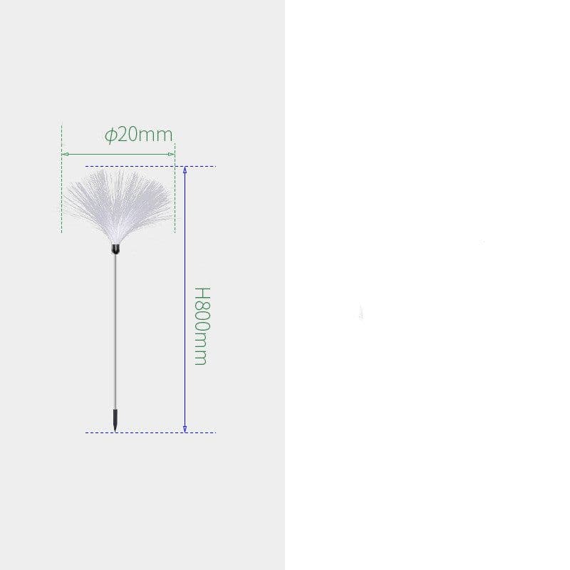 image-Solar Fiber Optic Reed Light Outdoor Rainproof Lawn Decorative Light