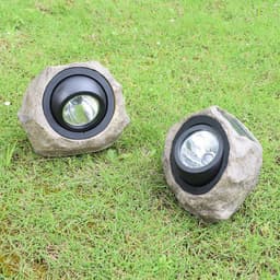 image-Solar Simulation Stone Lamp Garden Lamp Outdoor Outdoor Garden Lawn Decoration Spotlight
