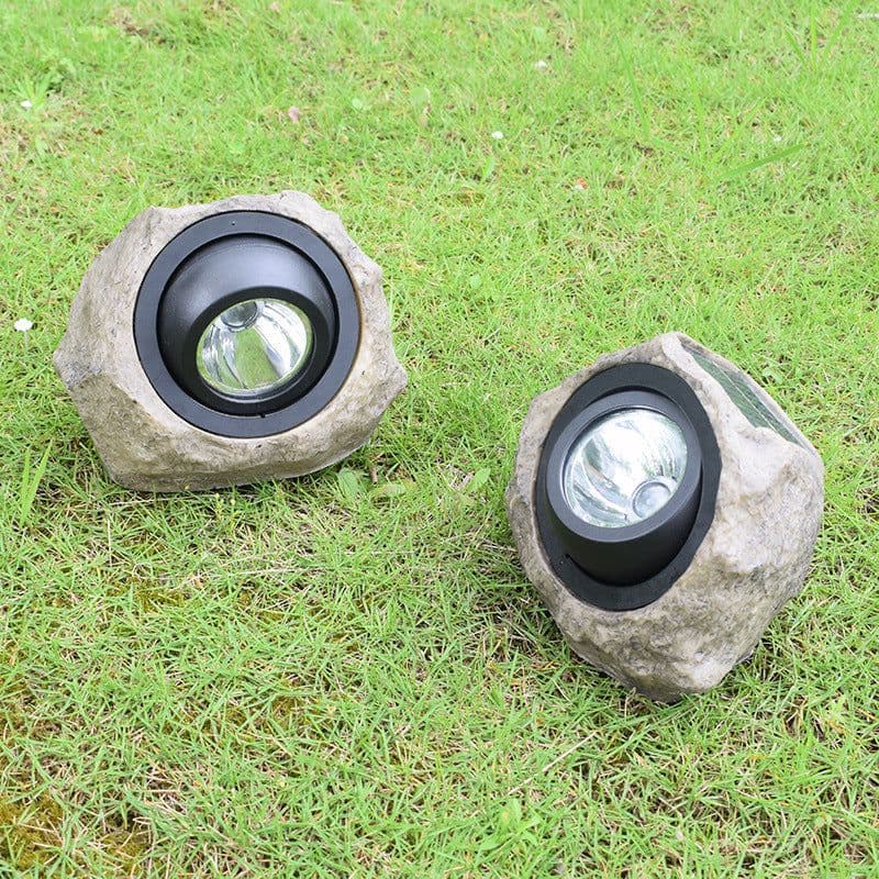 image-Solar Simulation Stone Lamp Garden Lamp Outdoor Outdoor Garden Lawn Decoration Spotlight