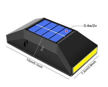 image-Solar Small Wall Light 6LED Staircase Light