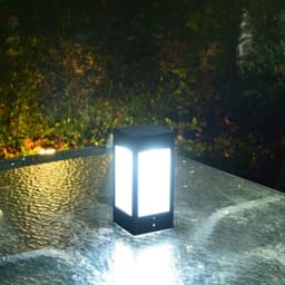 image-European Style Column Head Lamp Outdoor Villa Courtyard Wall Lamp Solar Wall Lamp