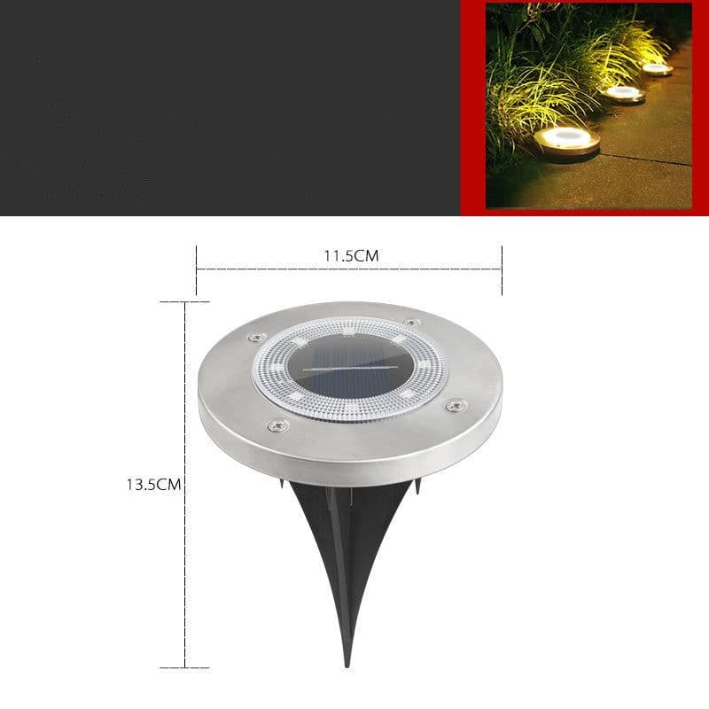 image-Outdoor Solar Lawn Garden Underground Light