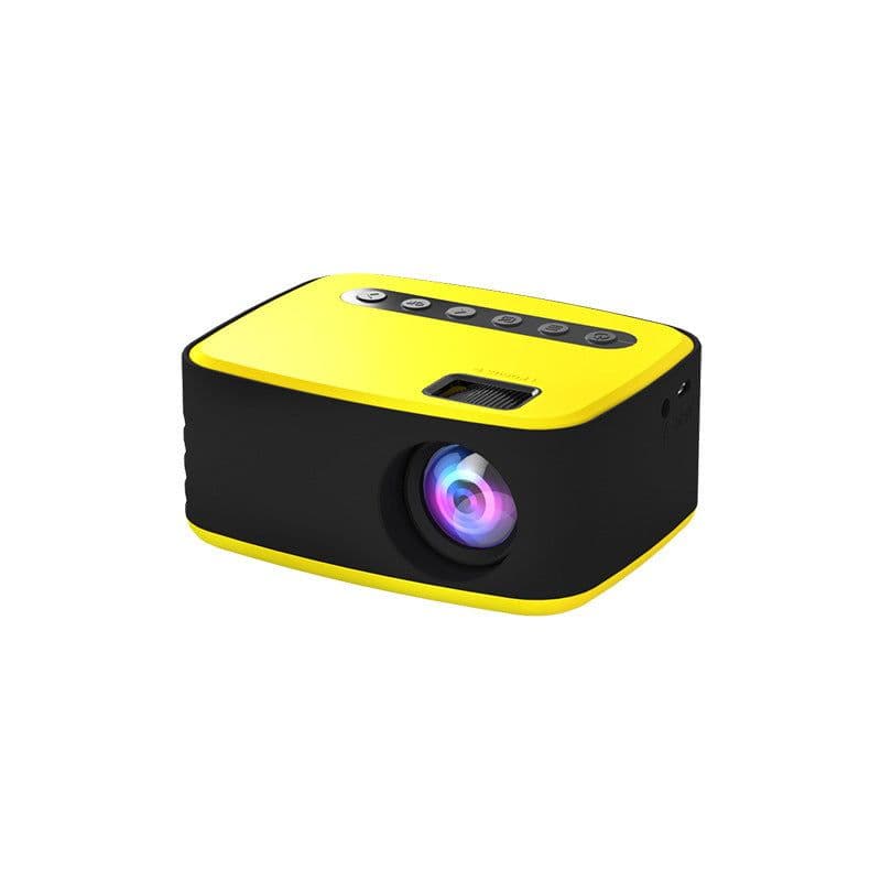 image-Mini Projector Led Home Theater Video Beamer Black