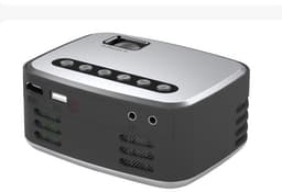 image-Mini Projector Led Home Theater Video Beamer Black