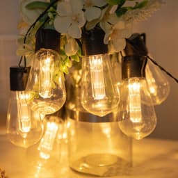 image-Solar Water Drop Bulb Lantern Outdoor Garden Wedding Decoration Lights