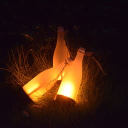image-Fashionable New Solar LED Light Wine Bottle Flame Light Outdoor Terrace Pa