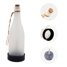 image-Fashionable New Solar LED Light Wine Bottle Flame Light Outdoor Terrace Pa