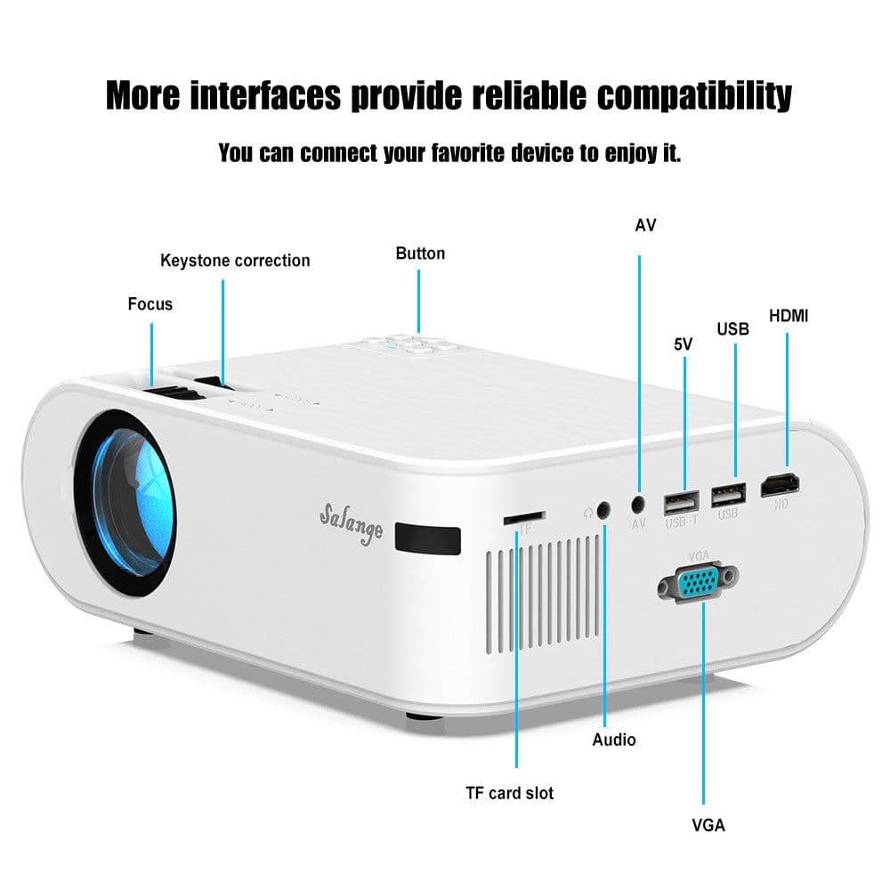 image-720p Portable Smart Projector P62 Supports Home Office HD Projector