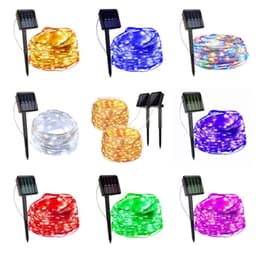 image-Holiday Wedding Party Garland Solar Garden Waterproof For Home Led Decor