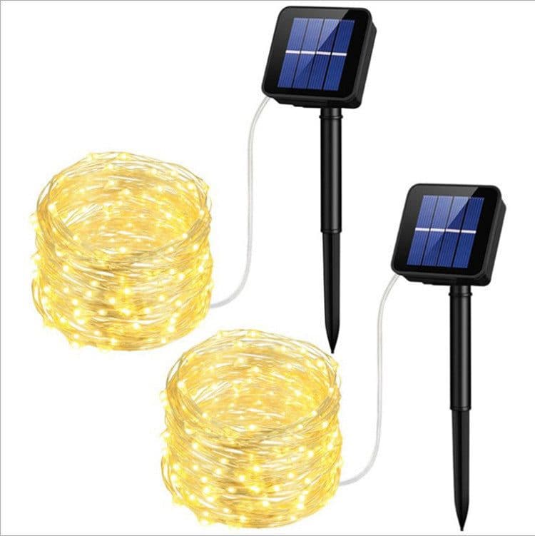 image-Holiday Wedding Party Garland Solar Garden Waterproof For Home Led Decor
