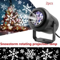 image-Projector Lamp High-brightness Christmas Snowflake Indoor Holiday Decoration Light Rotating