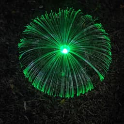 image-Solar Jellyfish Light Fiber Optic Courtyard Christmas Decoration