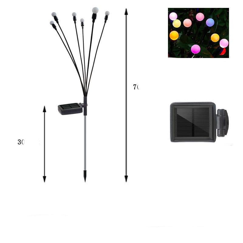 image-Simulation Firefly Solar Light Outdoor Garden Decoration Lawn Landscape Lamp Xmas Decor Solar LED Lights Outdoor Garden Lights