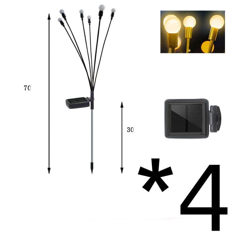 image-Simulation Firefly Solar Light Outdoor Garden Decoration Lawn Landscape Lamp Xmas Decor Solar LED Lights Outdoor Garden Lights