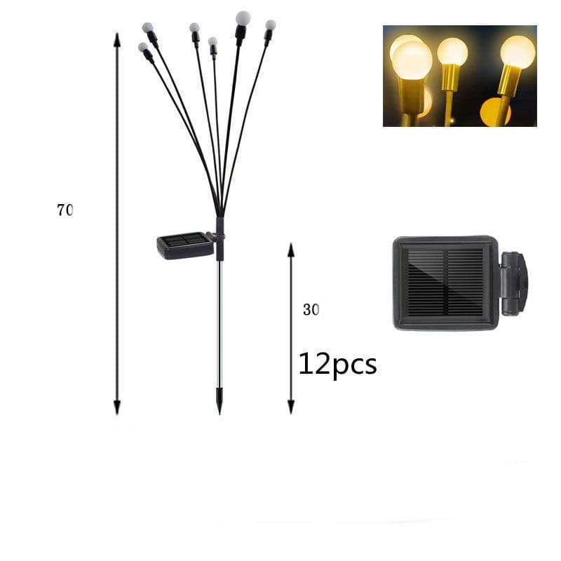 image-Simulation Firefly Solar Light Outdoor Garden Decoration Lawn Landscape Lamp Xmas Decor Solar LED Lights Outdoor Garden Lights