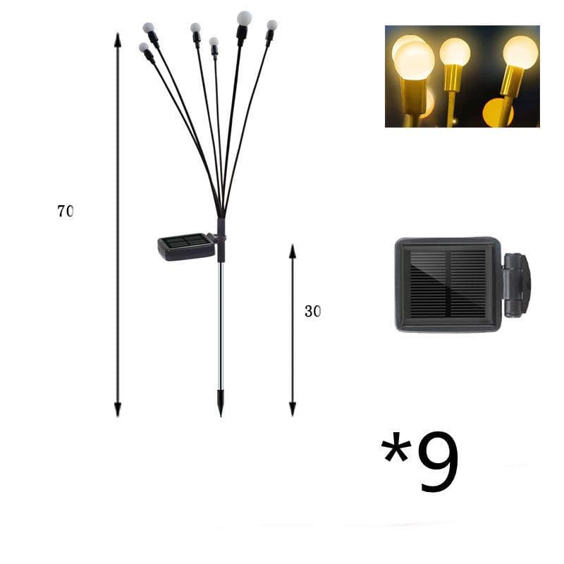 image-Simulation Firefly Solar Light Outdoor Garden Decoration Lawn Landscape Lamp Xmas Decor Solar LED Lights Outdoor Garden Lights
