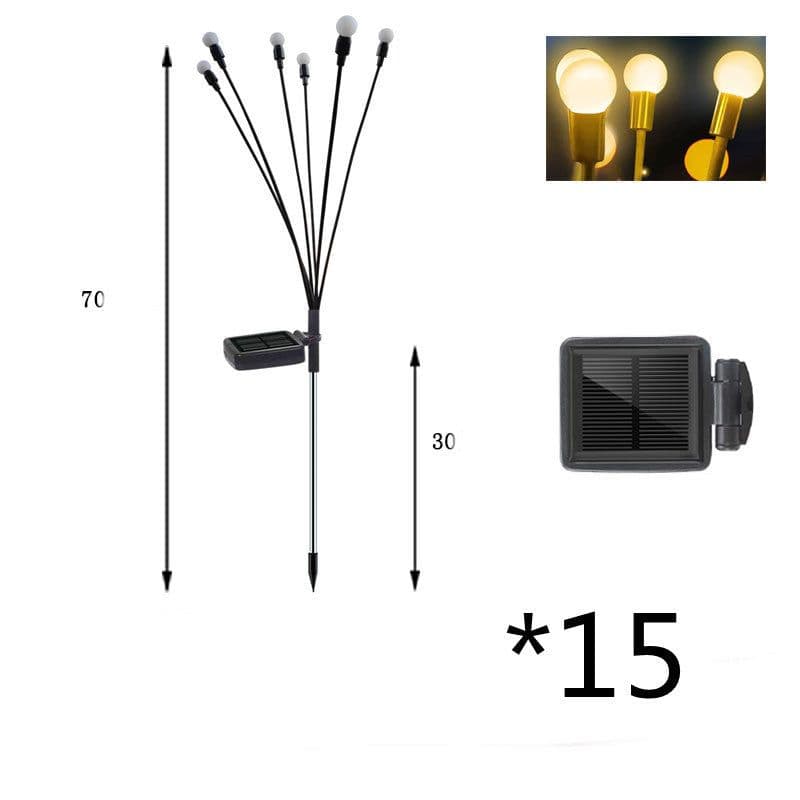 image-Simulation Firefly Solar Light Outdoor Garden Decoration Lawn Landscape Lamp Xmas Decor Solar LED Lights Outdoor Garden Lights