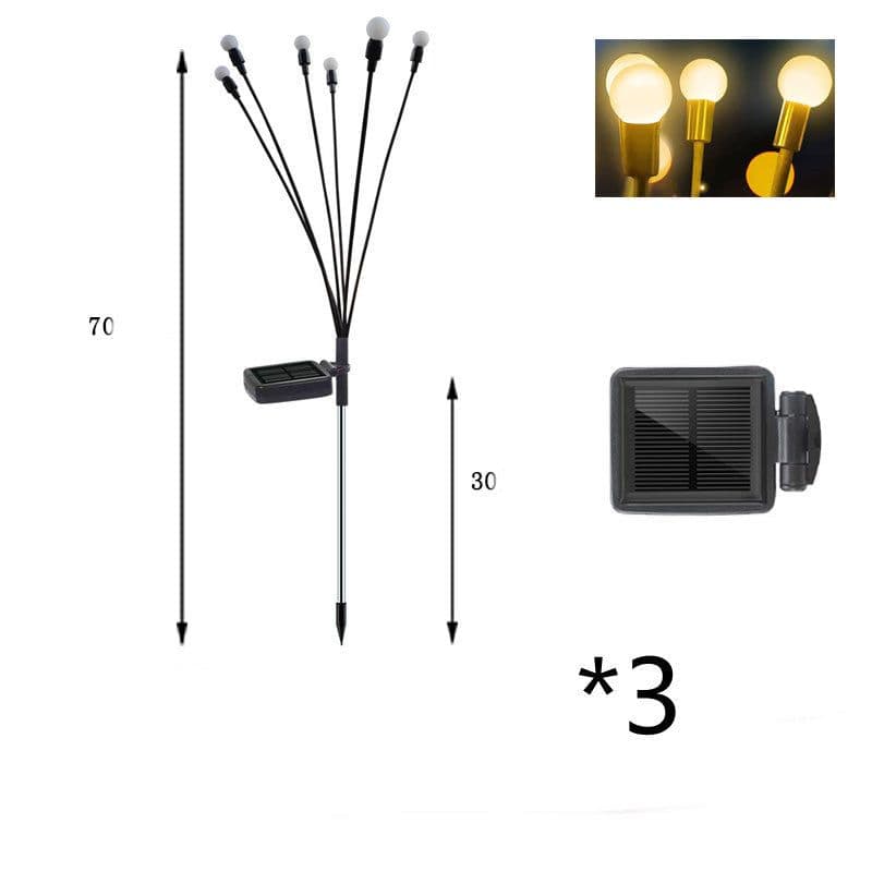 image-Simulation Firefly Solar Light Outdoor Garden Decoration Lawn Landscape Lamp Xmas Decor Solar LED Lights Outdoor Garden Lights