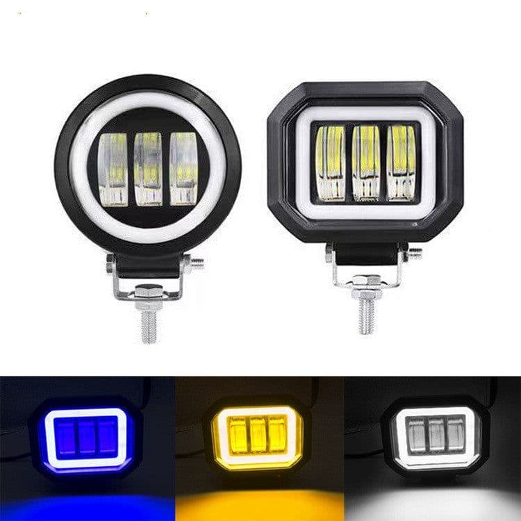 image-Fog Light With Aperture Angel Eye Motorcycle Spotlight Off-road Vehicle