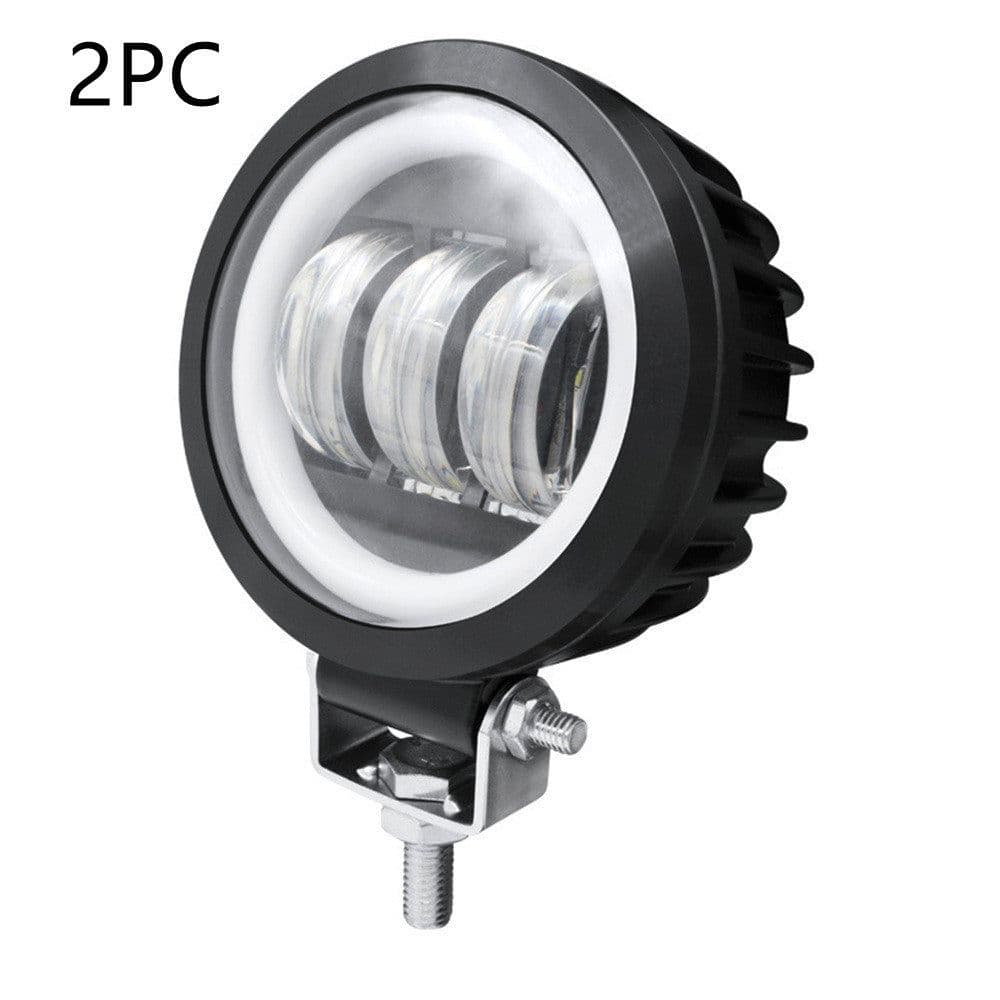 image-Fog Light With Aperture Angel Eye Motorcycle Spotlight Off-road Vehicle
