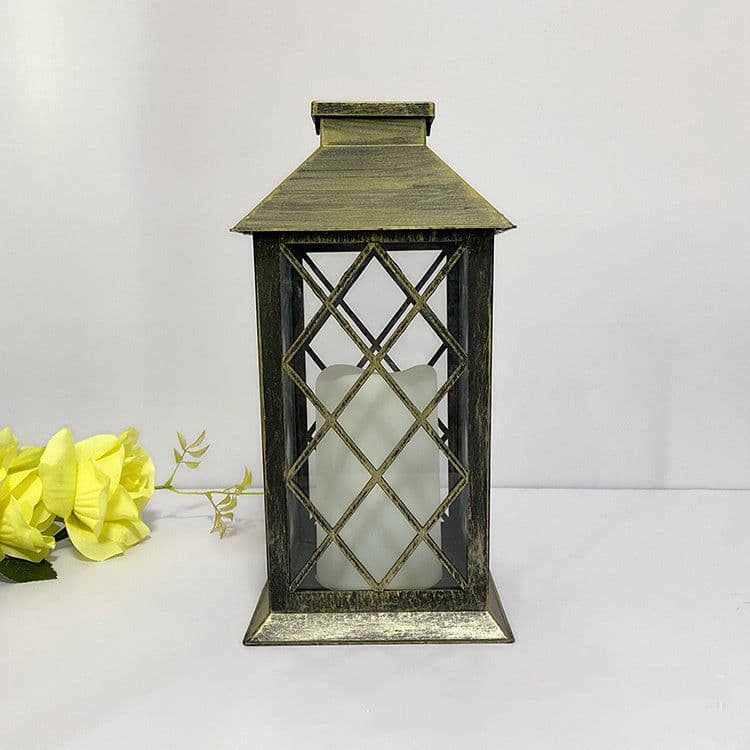 image-Outdoor Solar Wind LED Plastic Lantern