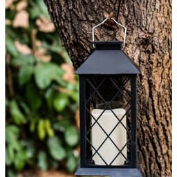 image-Outdoor Solar Wind LED Plastic Lantern