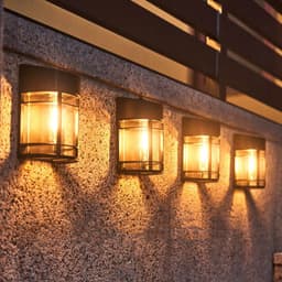 image-Solar Outdoor Patio Balcony Garden Wall Light
