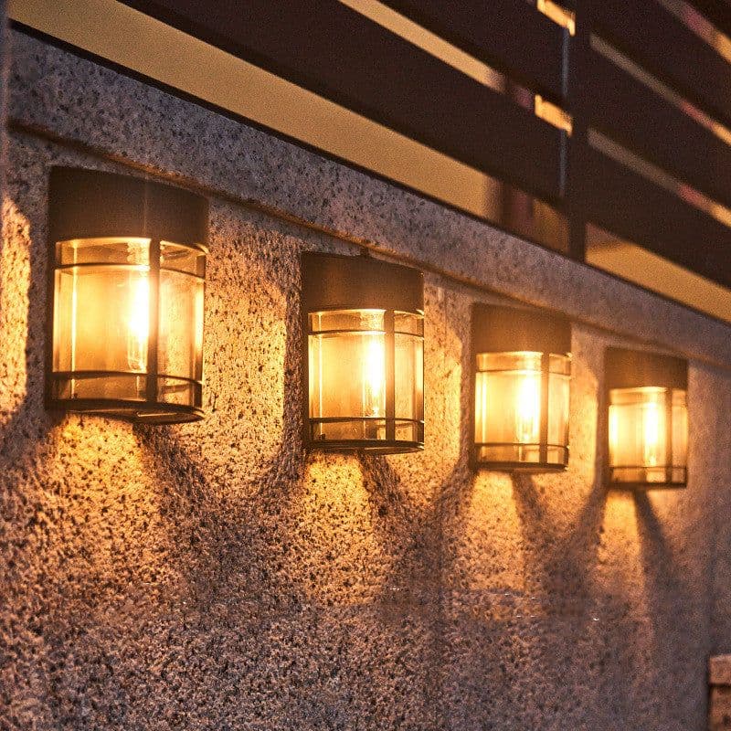 image-Solar Outdoor Patio Balcony Garden Wall Light