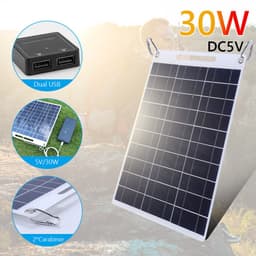 image-13W 5V Outdoor Mobile Phone USB Solar Flexible Charging Board