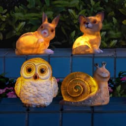 image-Outdoor Lawn Garden Solar Energy Animal Resin Lamp