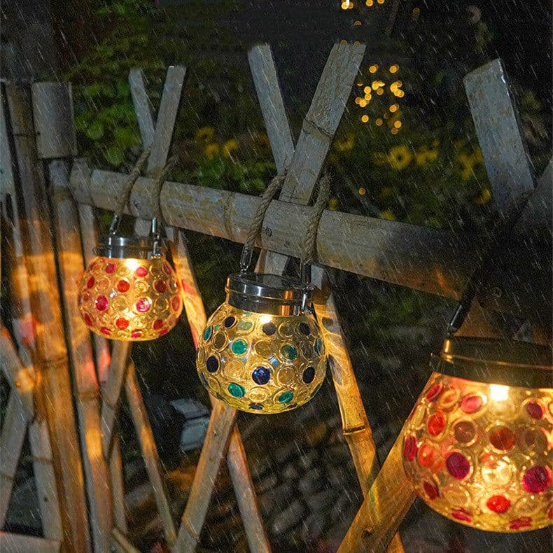 image-Solar Decorative Wave Point Outdoor Waterproof Small Night Light