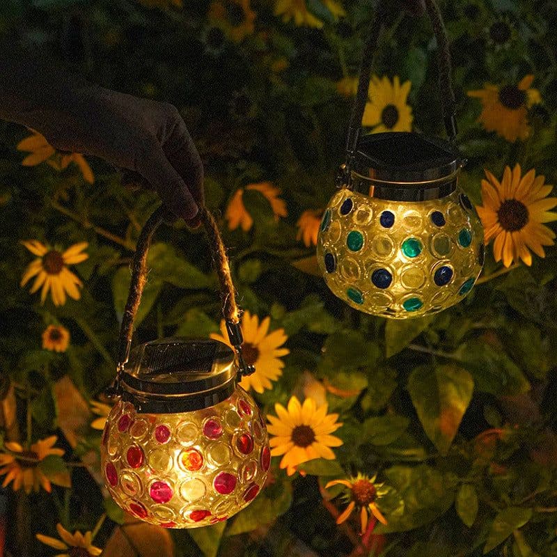 image-Solar Decorative Wave Point Outdoor Waterproof Small Night Light