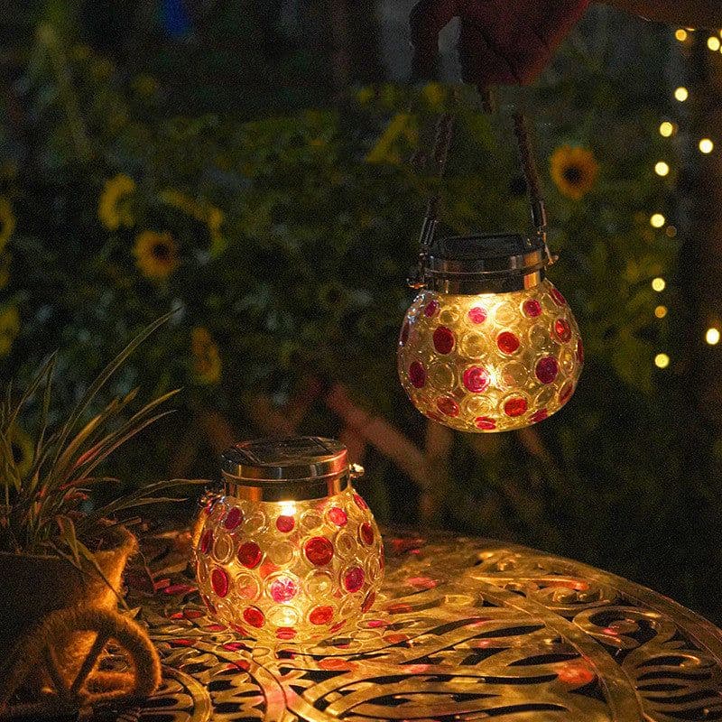 image-Solar Decorative Wave Point Outdoor Waterproof Small Night Light