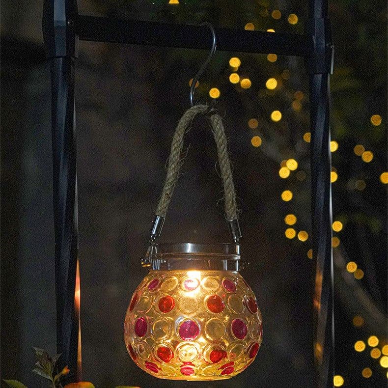 image-Solar Decorative Wave Point Outdoor Waterproof Small Night Light