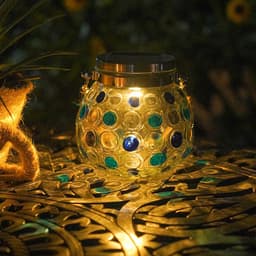 image-Solar Decorative Wave Point Outdoor Waterproof Small Night Light