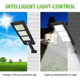 image-New Outdoor LED Solar Wall Lamp Human Body Sensing