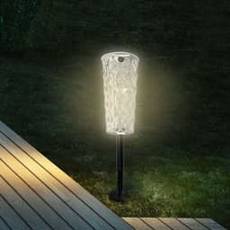 image-Solar Garden Lamp 10 Colors Changing Crystal Lamp Rose Light Shape LED Romantic Diamond Atmosphere Project Light