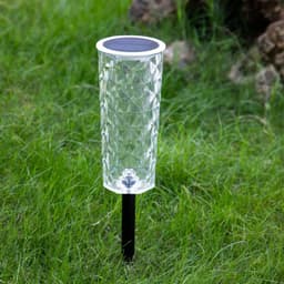 image-Solar Garden Lamp 10 Colors Changing Crystal Lamp Rose Light Shape LED Romantic Diamond Atmosphere Project Light