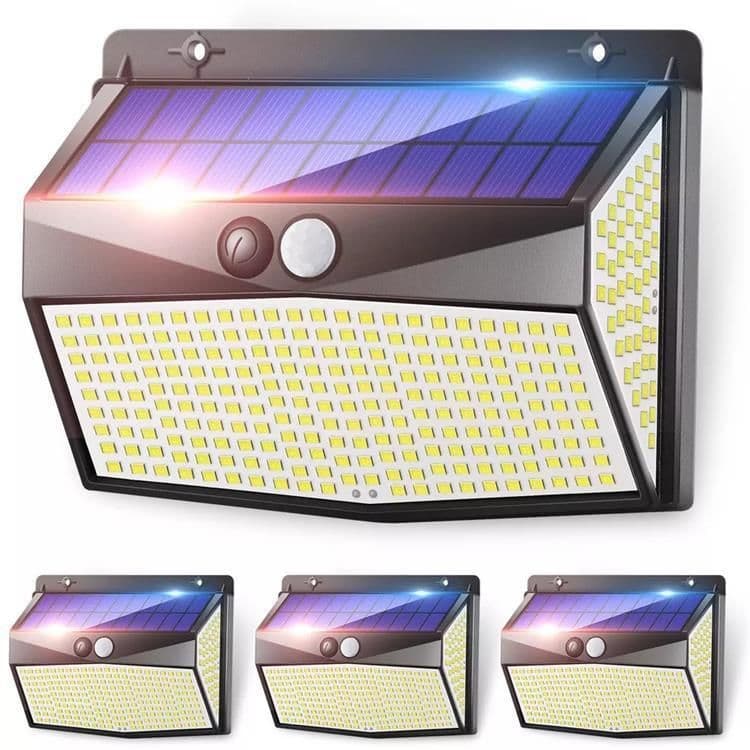 image-Solar Wall Light Induction Outdoor Courtyard Wall Light 468LED Separate Body