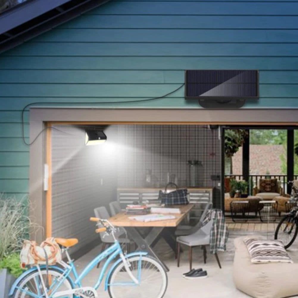 image-Solar Wall Light Induction Outdoor Courtyard Wall Light 468LED Separate Body
