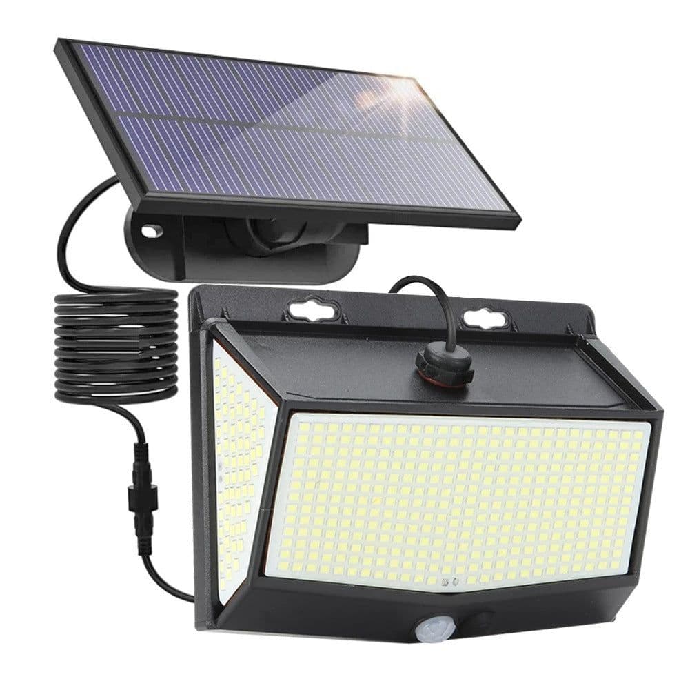 image-Solar Wall Light Induction Outdoor Courtyard Wall Light 468LED Separate Body
