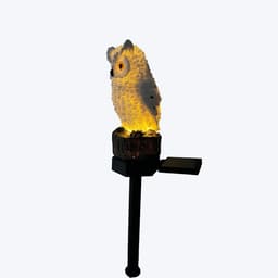 image-Solar Garden Light Outdoor, Owl Solar Garden Stake Light, Waterproof Warm White LED Light For Garden, Patio, Yard, Lawn, Walkway Decoration